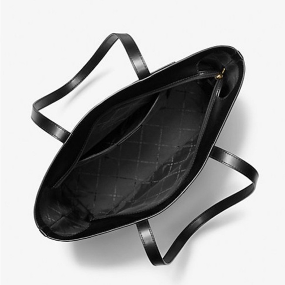 Michael Kors Jet Set Medium Two-Tone Logo Tote Shoulder Bag - Picture 3 of 4